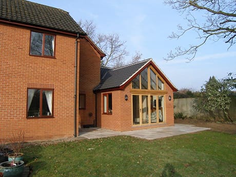 Green oak kitchen extension
